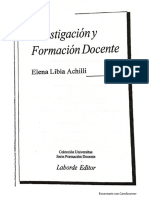 Investigacion y Formacion Docente - Elena Achilli