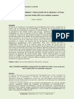 Rev. Exitus - NEO-CONSERVADURISMO Y EDUCACIÓN EN EL URUGUAY ACTUAL - Ecos de La Escola Sem Partido (ESP) en La Realidad Uruguaya