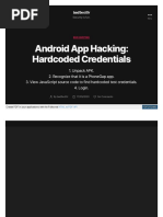 Android App Hacking - Hardcoded Credentials