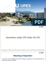 Temporary Injunction Under CPC Order 39