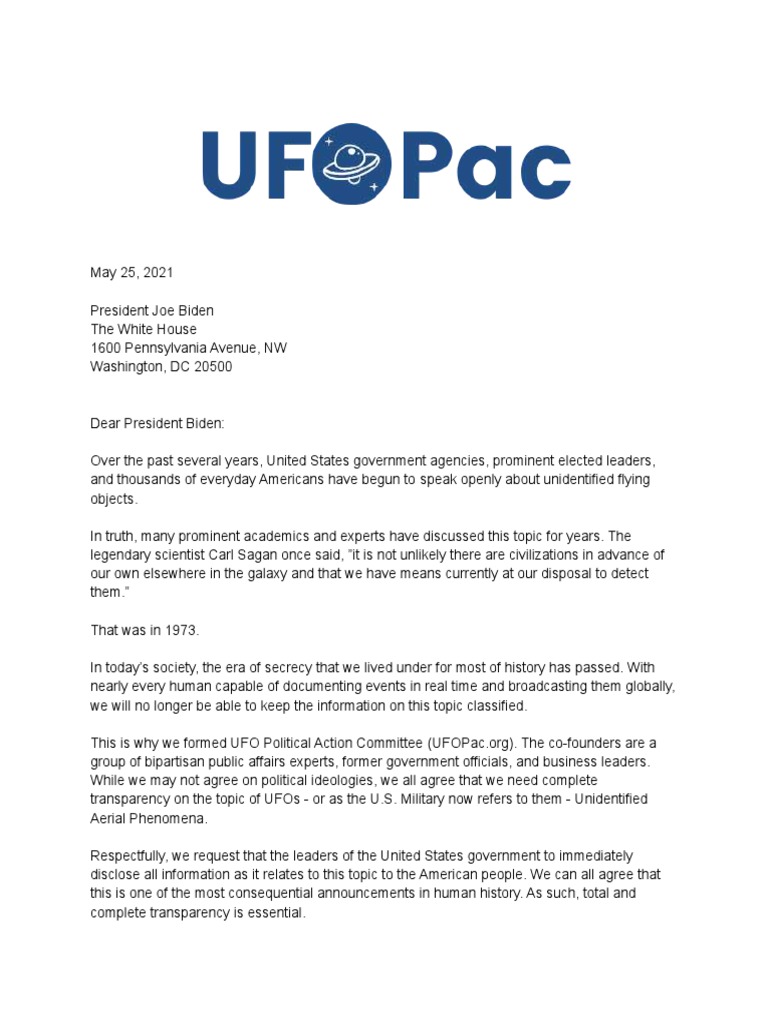 Letter To President Biden | PDF