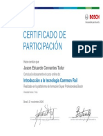 Introducción A La Tecnología Common Rail - Certificado