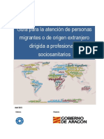 Guia para La Atencion de Personas Migrantes o de Origen Extranjero Dirigida A Sociosanitario