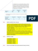 Solución modelo programación lineal minimizar costos componentes