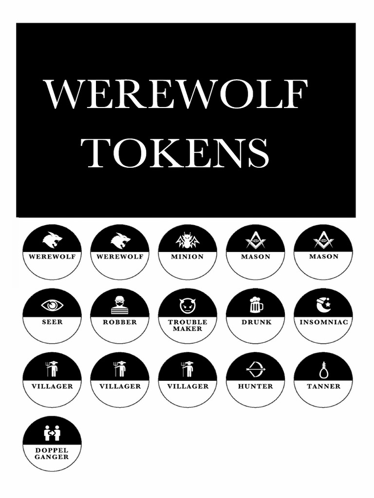 Werewolf Tokens Original | PDF