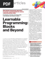 Learnable Programming: Blocks and Beyond