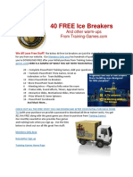 40 FREE Ice Breakers: and Other Warm-Ups