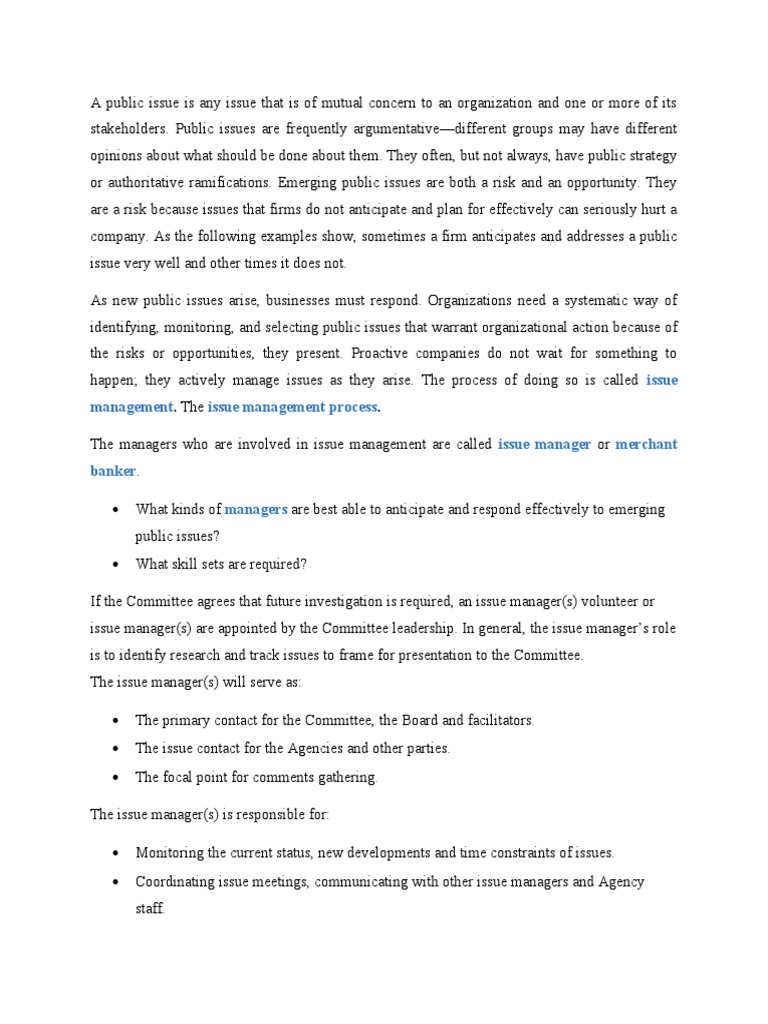 Effective Public Issue Management | PDF | Expert | Board Of Directors