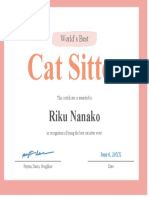 Cat Sitter: Riku Nanako