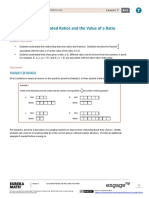 Lesson 7: Associated Ratios and The Value of A Ratio: Student Outcomes
