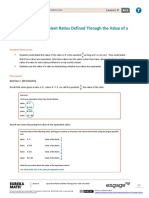 Lesson 8: Equivalent Ratios Defined Through The Value of A Ratio