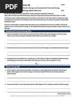 Unit 4E: Energy Skate Park Lab