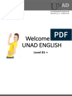 Welcome To Unad English: Level B1 +