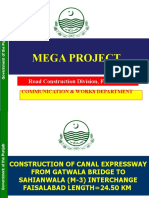 Mega Project: Road Construction Division, Faisalabad