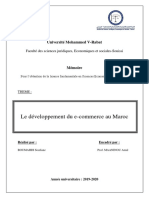 Le Développement Du E-Commerce Au Maroc, PDF