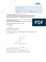 Miniteste 9 Gráficos de funções afins