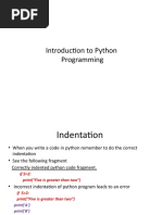 Introduction Yo Python Programming