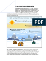 Temperature Inversions Impact Air Quality