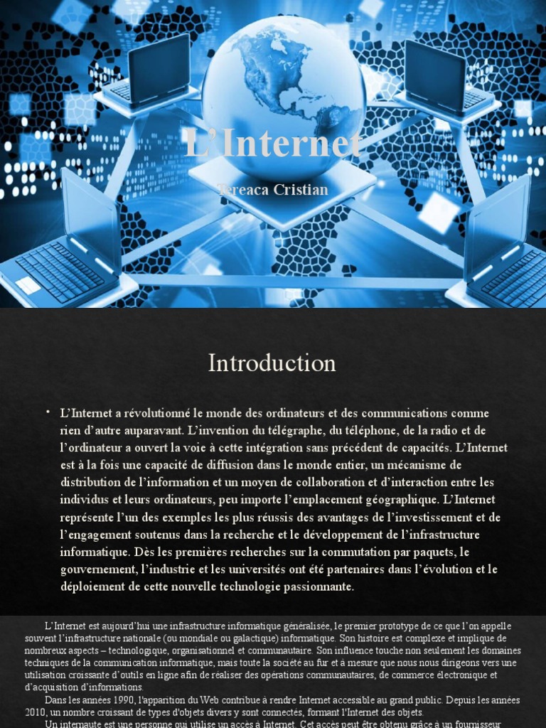 Histoire et définition de l'Internet | PDF | l'Internet | Informatique