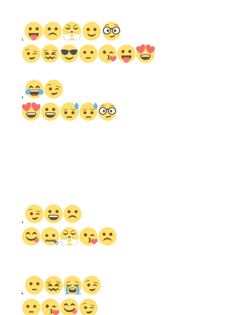 Emoji Worksheet PDF