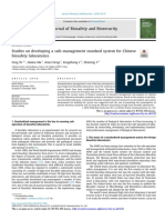 Journal of Biosafety and Biosecurity: Feng W, Haixia Ma, Amei Deng, Zongsheng C, Zhiming Y