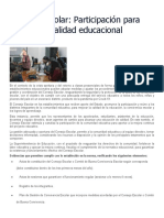 Información Secreduc Sobre Consejo Escolar - Normativa