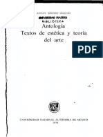 Sánchez, V., A. (1978) Antología. Textos de Estética y Teoría Del Arte. México, UNAM