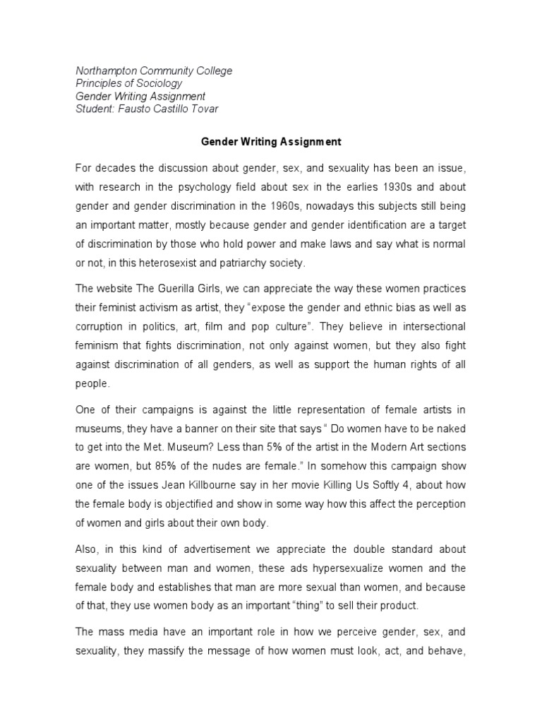 Gender Discrimination and Media Influence | PDF | Gender | Gender Studies