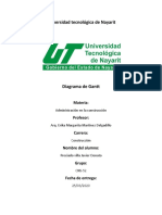 Ejercisios Del Diagrama de Gantt