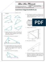 Taller Razones Trigonométricas