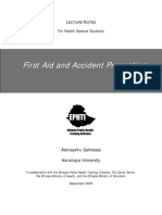 First Aid and Accident Prevention: For Health Science Students