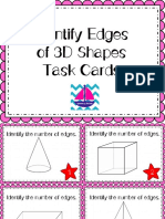 Identify Edges of 3D Shapes Task Cards