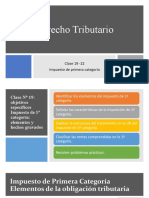 Clases 19 - 21 Impuesto de Primera Categoria Primera Parte