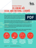 Sense of Belonging and Social and Emotional Learning: Shifting The Current School Climate