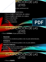 Clasificación de Las Leyes.