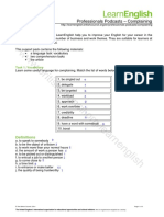 Professionals Podcasts - Complaining
