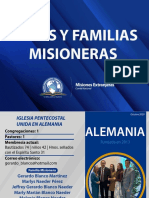 Paises y Familias Misioneras 2020