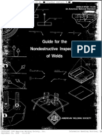 Guide For The Nondestructive Inspection of Welds: ANSI/A WSB1.10-86 An American National Standard