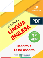 Fascículo - 1 - 3º - Ano - Inglês - (Used To X To Be Used To)