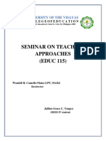 Seminar On Teaching Approaches (EDUC 115) : University of The Visayas