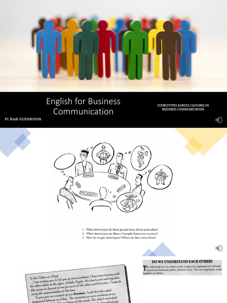 Cultural Stereotypes in Business Communication | PDF | Language Arts ...