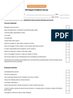 360 Degree Feedback Survey