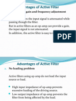 Active Filter Advantages Gain Adjustment Frequency Tuning