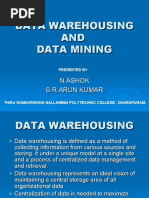 Data Mining and Warehousing