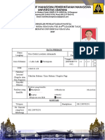 FORMULIR PENDAFTARAN PMU VIII & 6th LT