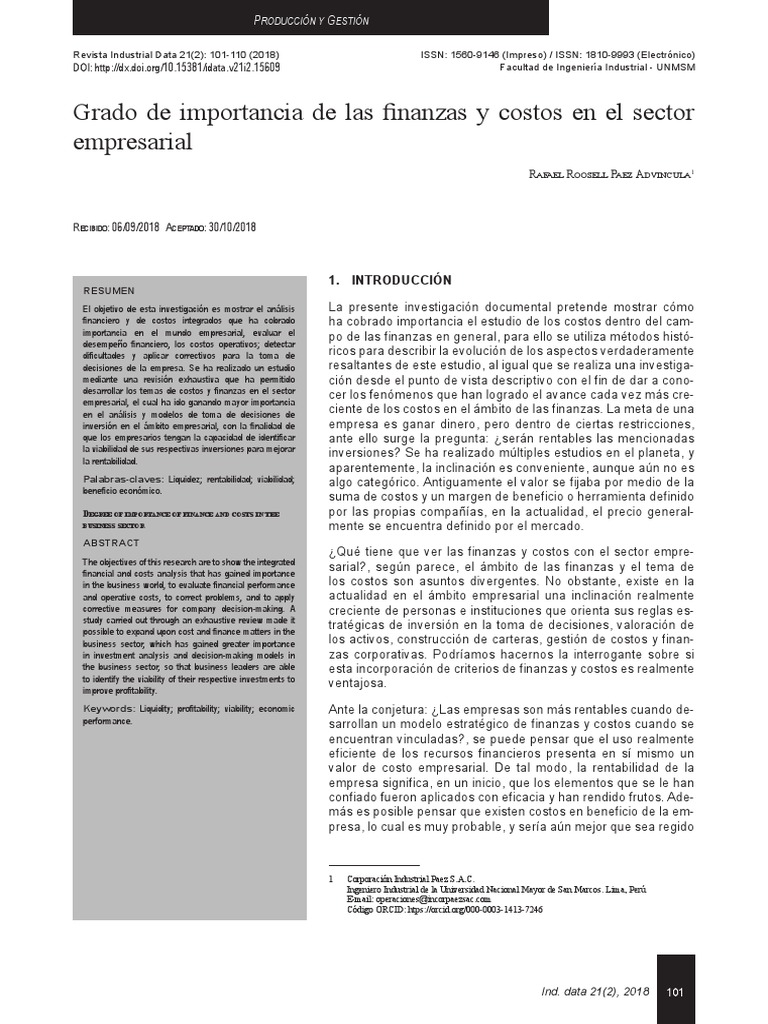 Finanzas y Costos en Empresas | PDF | Presupuesto | Empresas