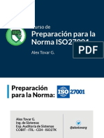 Presentacion Curso de Preparacion para La Certificacion en La Norma Iso 27001