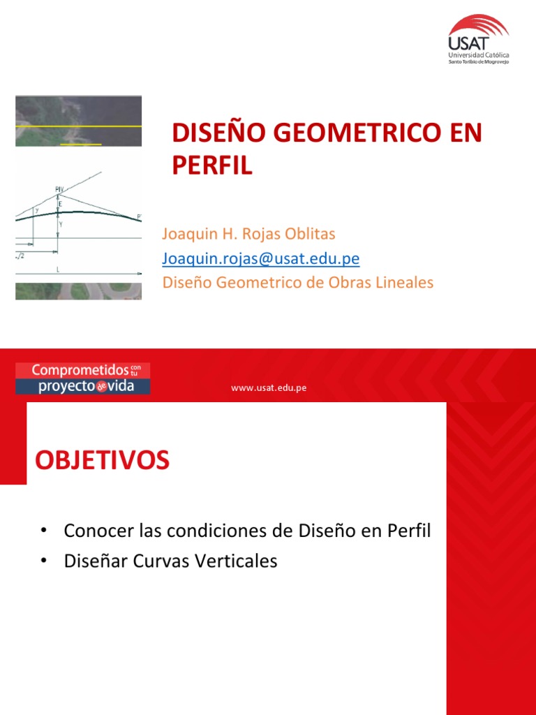 Diseño Geométrico en Perfil de Carreteras | PDF | Pendiente | Curva