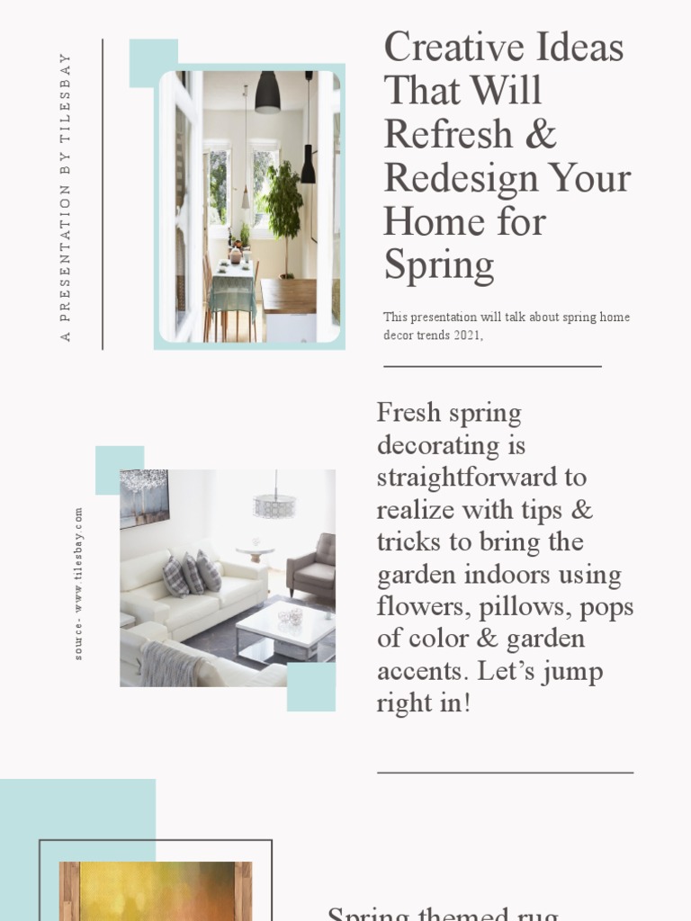 Creative Ideas That Will Refresh & Redesign Your Home For Spring | PDF ...