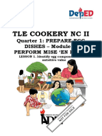 Tle Cookery NC Ii Prepare Egg Dishes LM 1-5